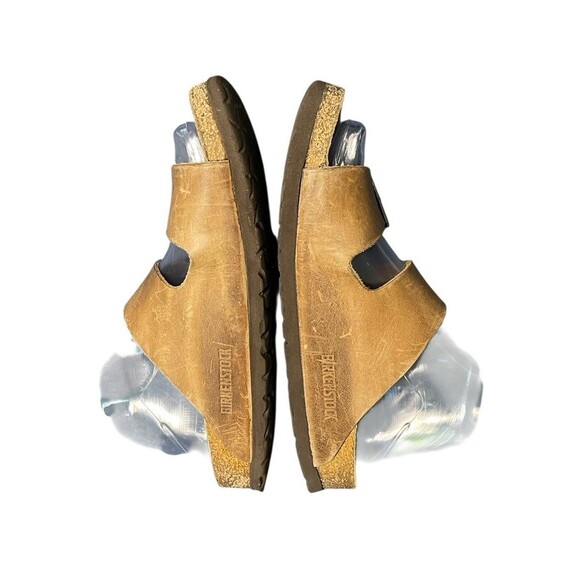 BIRKENSTOCK Arizona Leather SANDALS Oiled Leather Shoes Womens Size 7.0 Boho - Picture 4 of 11